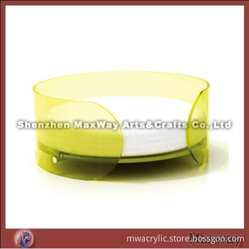 Round Yellow Eco-friendly Plexiglass Cat Pet Bed
